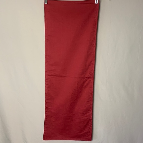 Table Runner 72 Inch Wine Embroidered Pattern Buttons Table Scape Decor Burgundy - Picture 5 of 8